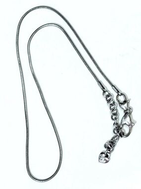 Brighton Mini Charm silver necklace Holds mini & regular beads & charms Retired